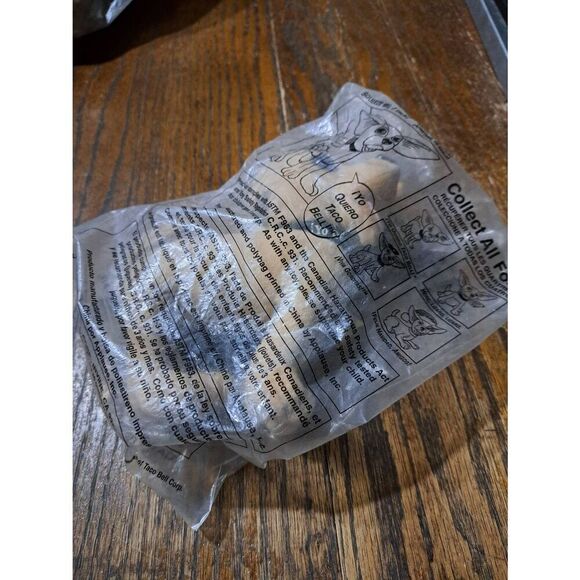 Vintage Taco Bell Applause Toy Plush Toy Chihuahua Yo Quiero Taco Bell w Package - Picture 3 of 4